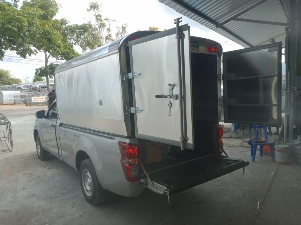 หลังคารถตู้ทึบ ตู้ทึบลูมิเนียม ตู้แห้ง หลังคาตู้แห้ง