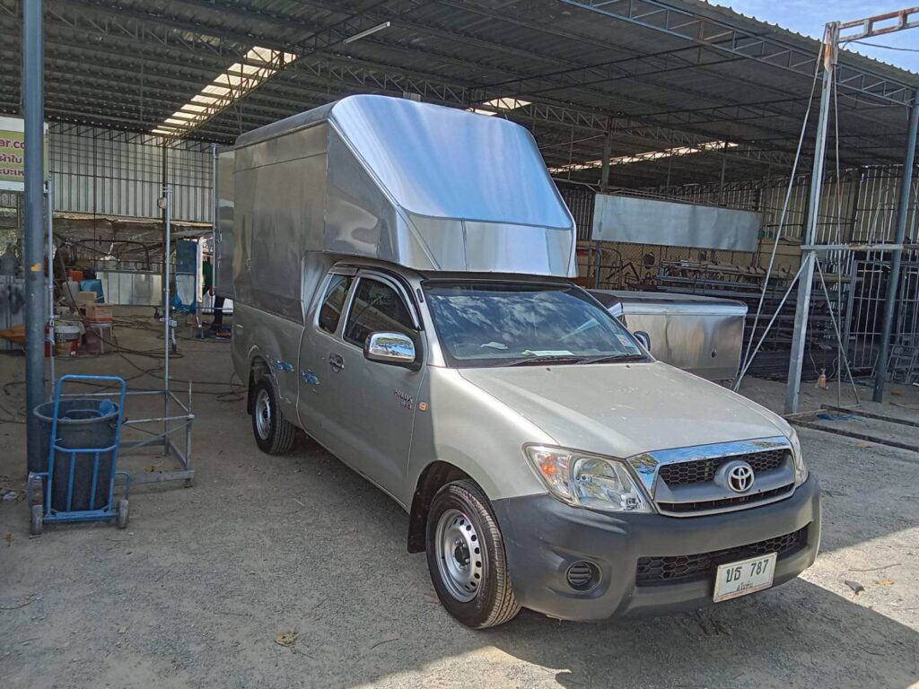 หลังคารถกระบะตู้ทึบอลูมิเนียม หลังคารถกระบะ หลังคาตู้ทึบ หลังคาตู้แห้ง