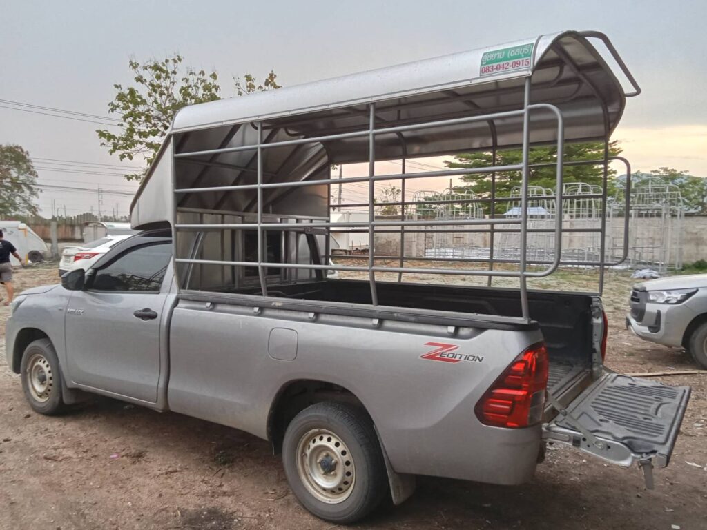 หลังคารถแบบโล่ง หลังคารถกระบะอลูมิเนียม