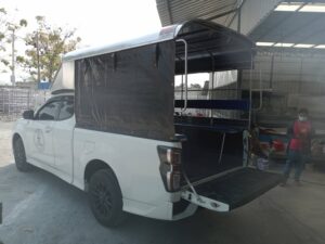 หลังคารถสองแถว หลังคาสองแถวหัวสูง หลังคารถกระบะ