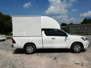 หลังคารถกระบะตู้แห้ง หลังคารถตู้ทึบครึ่งใบ หลังคารถตู้แห้ง