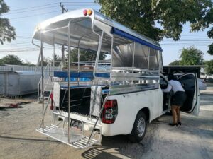 หลังคารถสองแถวทรงสูง หลังคารถกระบะ